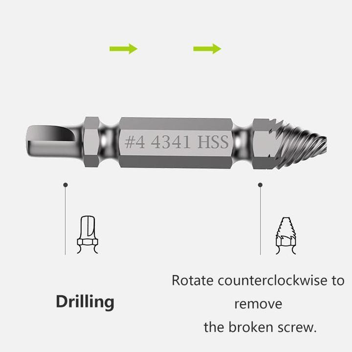 Universal Damaged Screw Extractor Set ideal for home hardware and repair projects