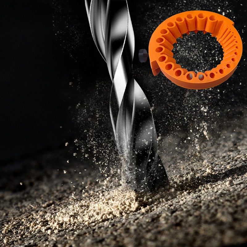 Packaging for universal drill bit sharpener tool, mentioning 2-13mm bit compatibility