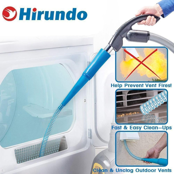 Universal Dryer Vent Cleaner Hose & Vacuum Attachment tool for lint removal & home safety