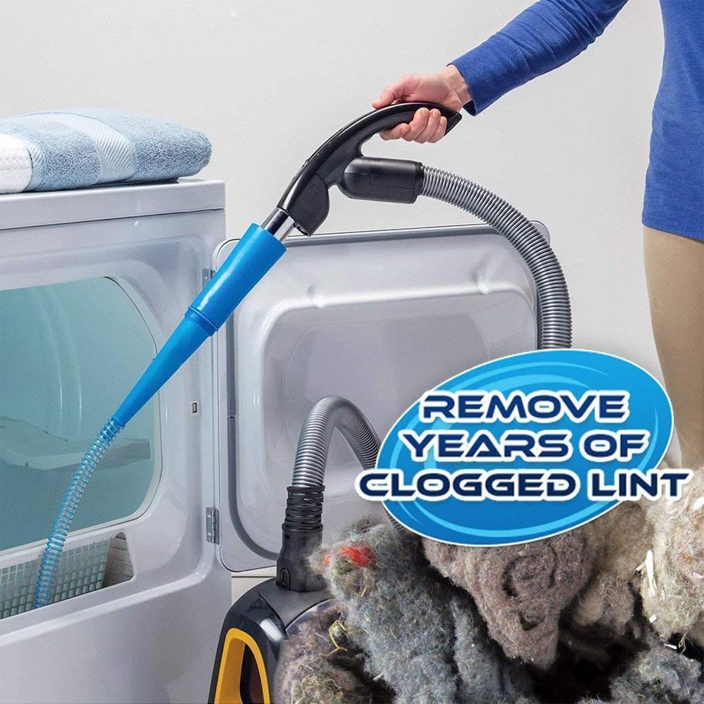 Household cleaning tool: Dryer Vent Cleaner Hose & Vacuum Attachment for appliance care