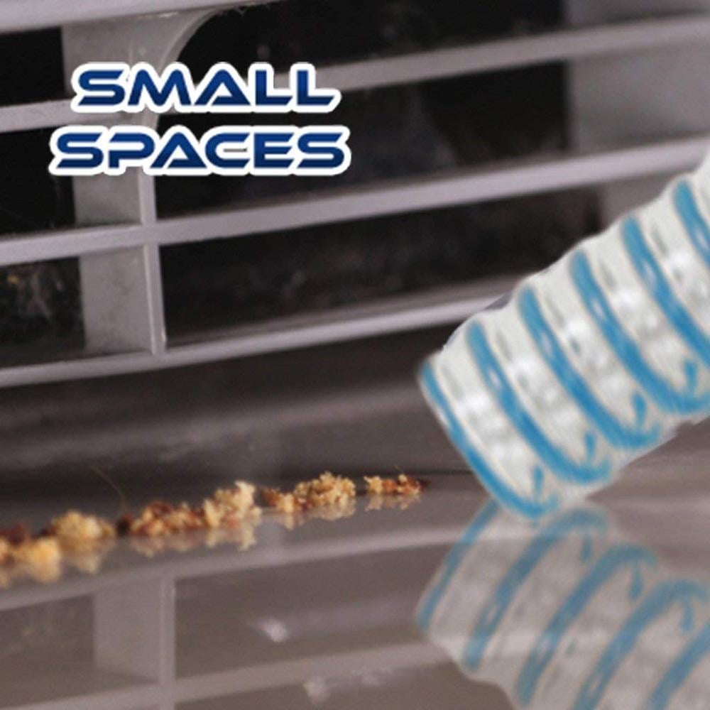 Long, flexible vacuum hose attachment for universal dryer vent cleaning and maintenance