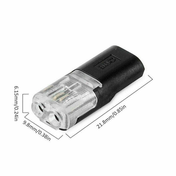 Universal Electrical Wire Connector Kit with clear housing for inspecting electrical wire connections