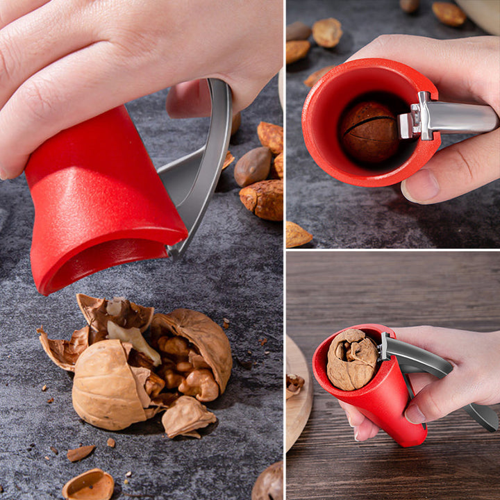 Universal aluminum alloy nut cracker, an essential kitchen accessory for any home chef.