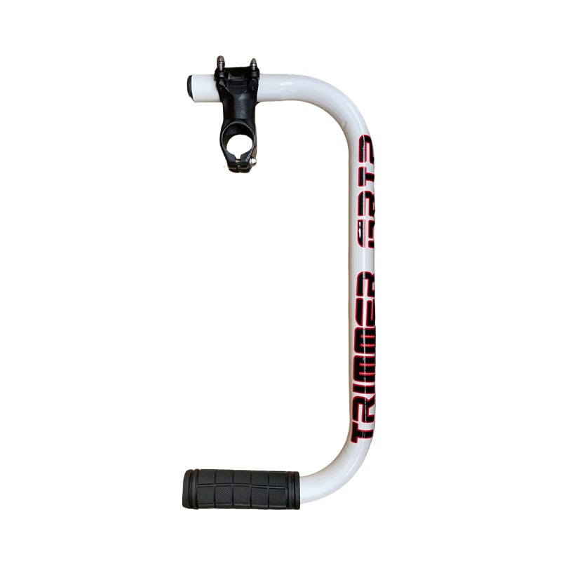 Universal ergonomic trimmer handle extension, improves grip & comfort for gardening tools