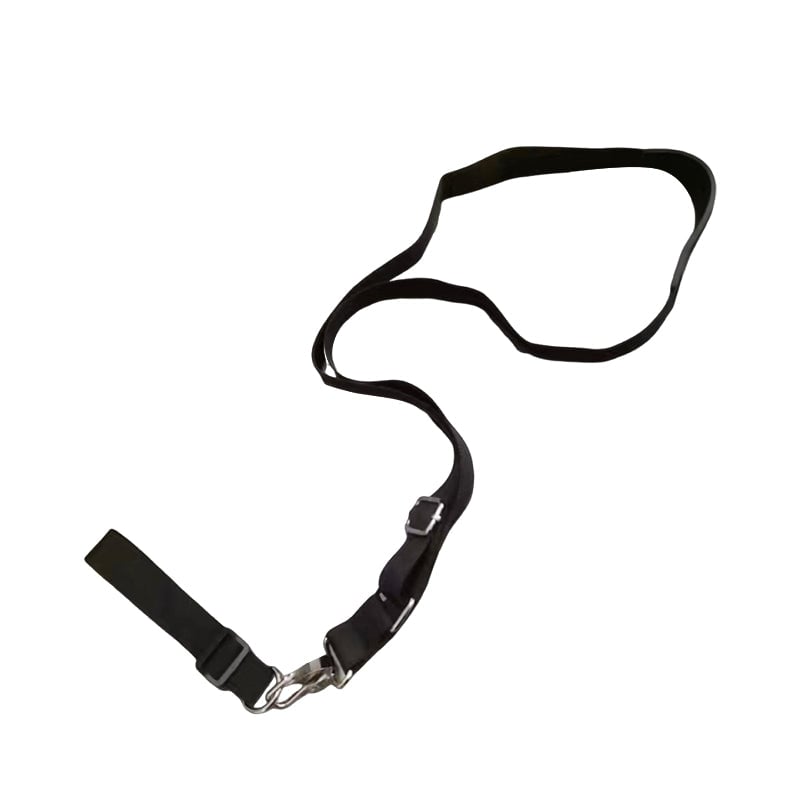 Universal trimmer handle extension in use, demonstrating better posture for gardening