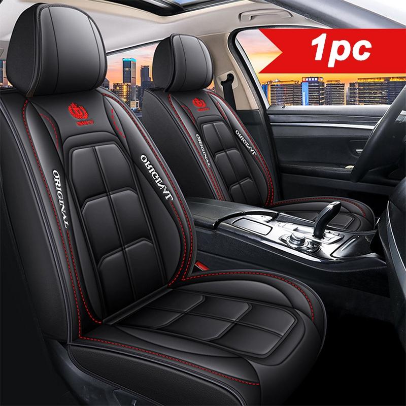Premium universal faux leather car seat cover, offering a comfortable & easy-clean solution for auto interior protection.