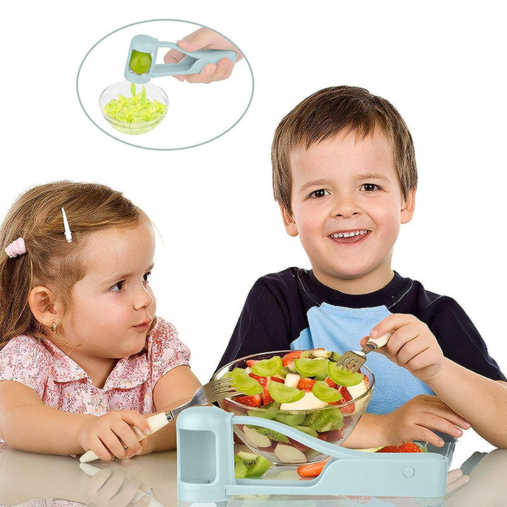 Packaging of the universal fruit quarter slicer for grapes & berries, detailing its features