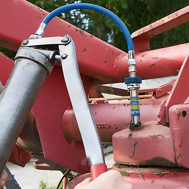 Compact universal grease pump adapter, ideal for everyday lubrication & maintenance of tools