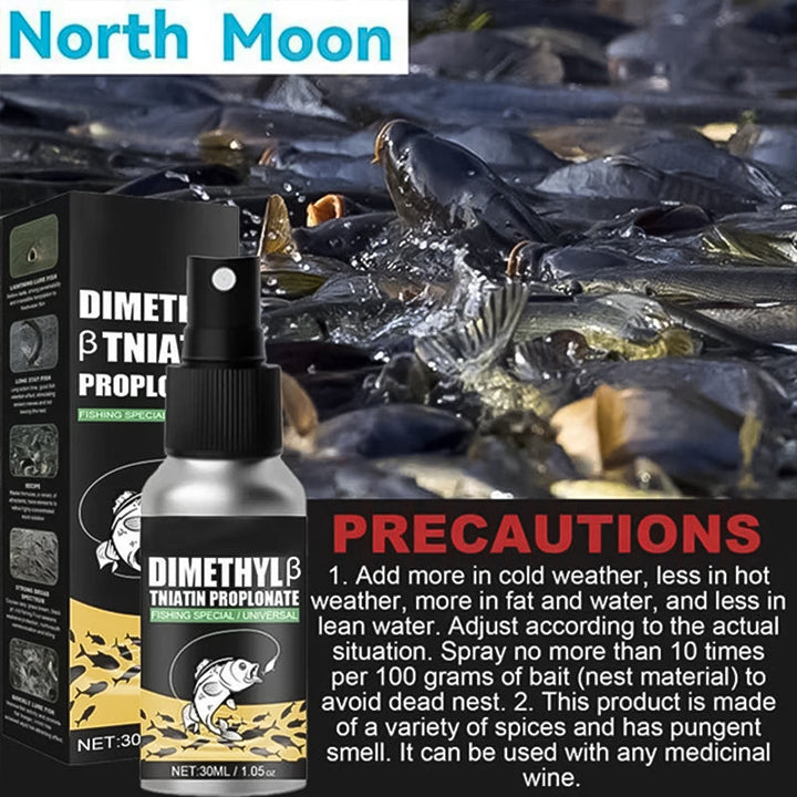 Variety of fishing lures coated with Universal Fishing Bait Attractant, increasing fish attraction.