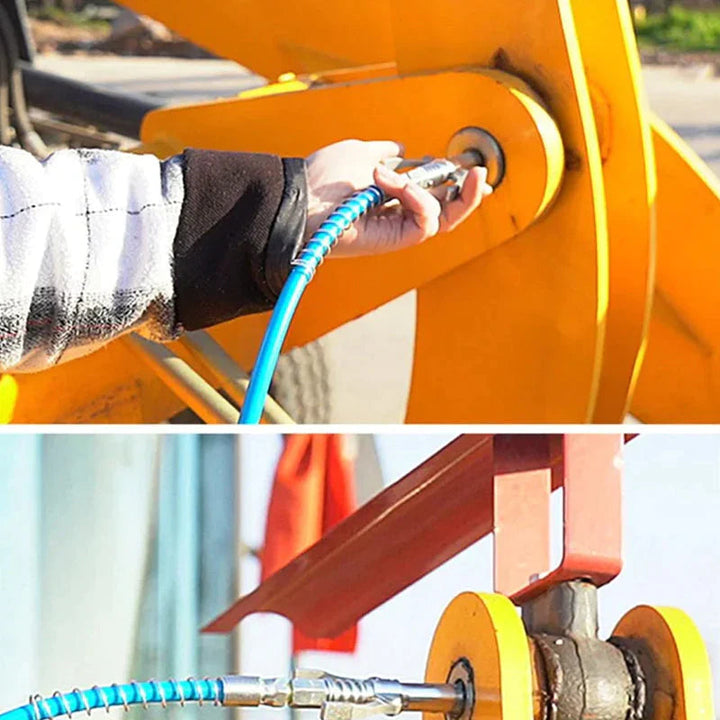Essential lubrication tool: Universal Lock-On Grease Gun Coupler, robust and reliable