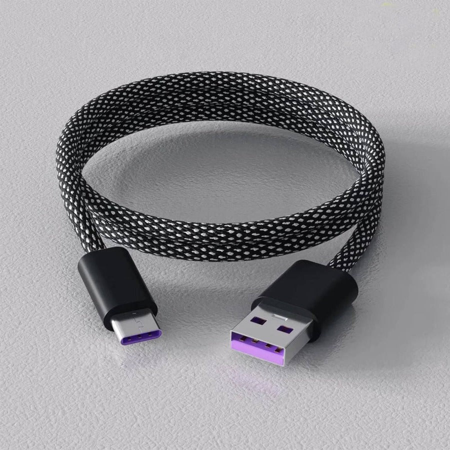 Innovative magnetic charging cable, anti-tangle design. Perfect for USB C & Lightning fast charging.