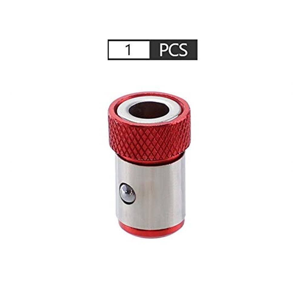 Collection of magnetic screwdriver bit rings in various sizes, essential workshop tools for a strong magnetic hold.