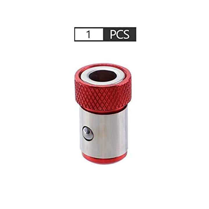 Collection of magnetic screwdriver bit rings in various sizes, essential workshop tools for a strong magnetic hold.