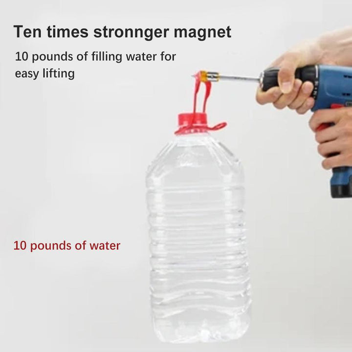 Close-up of a magnetic screwdriver bit ring, showing its universal fit for various drill bits. Handy tool accessory.