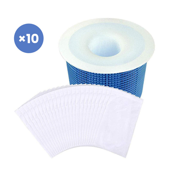 Universal Pool Skimmer Sock offering extended life for pool filters by preventing clogging