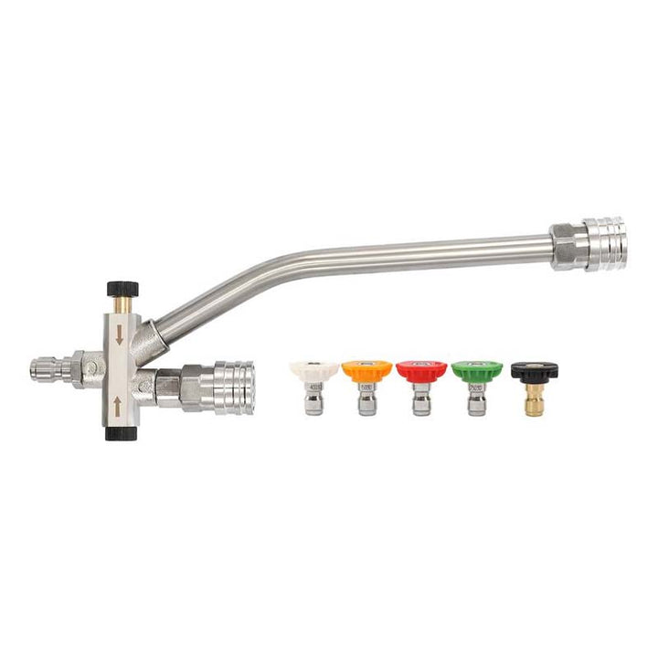 Pressure washer cleaning tool: Foam cannon with durable dual connector adapter for cars