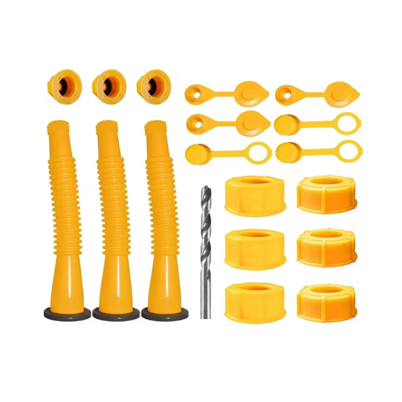 Universal gas can spout replacement, flexible nozzle ensures anti-spill and smooth pouring.