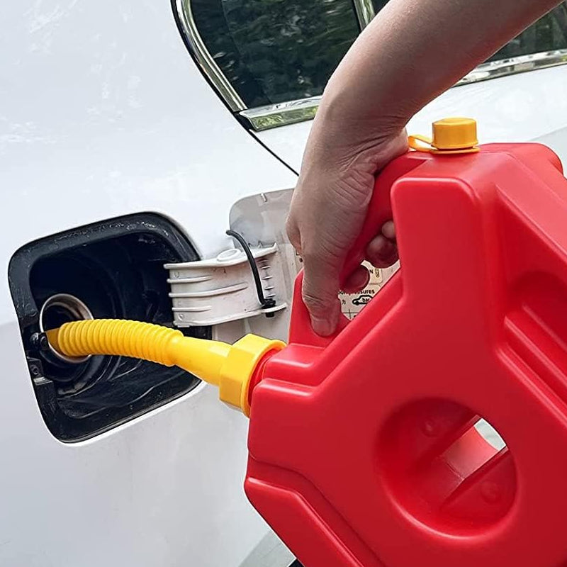 HDPE universal gas can spout replacement kit, includes flexible pouring nozzle for automotive.