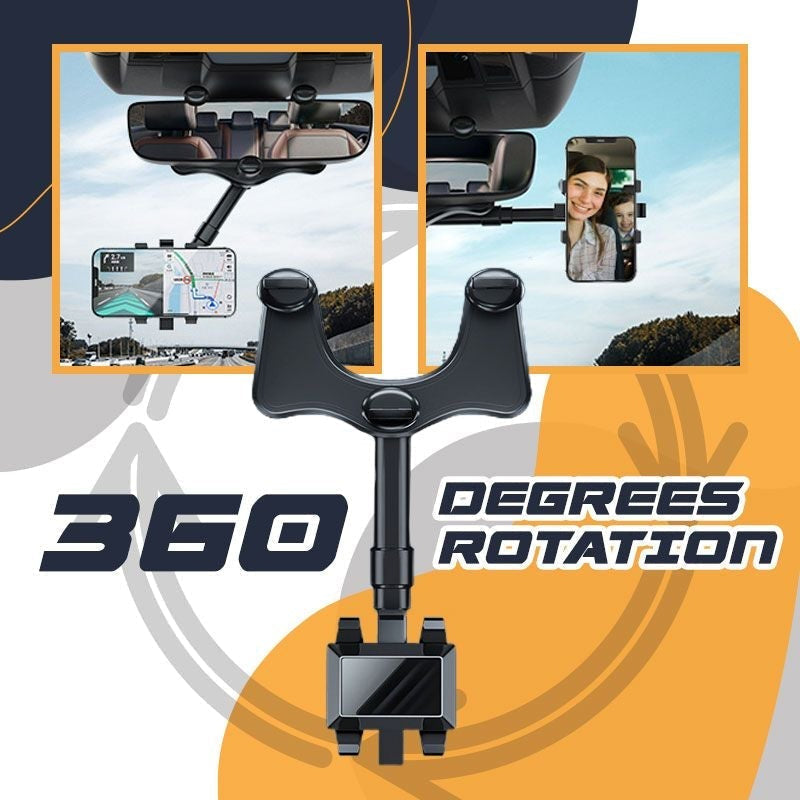 Dashboard mount universal phone holder, retractable design providing a secure grip for various smartphone models.