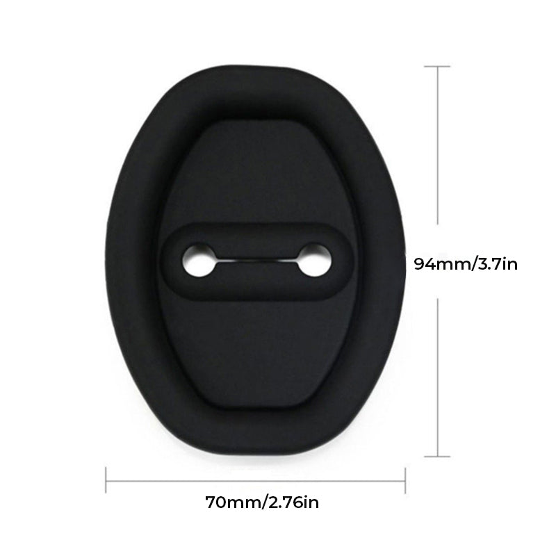 Easy-install silicone car door lock covers, enhancing car protection & style