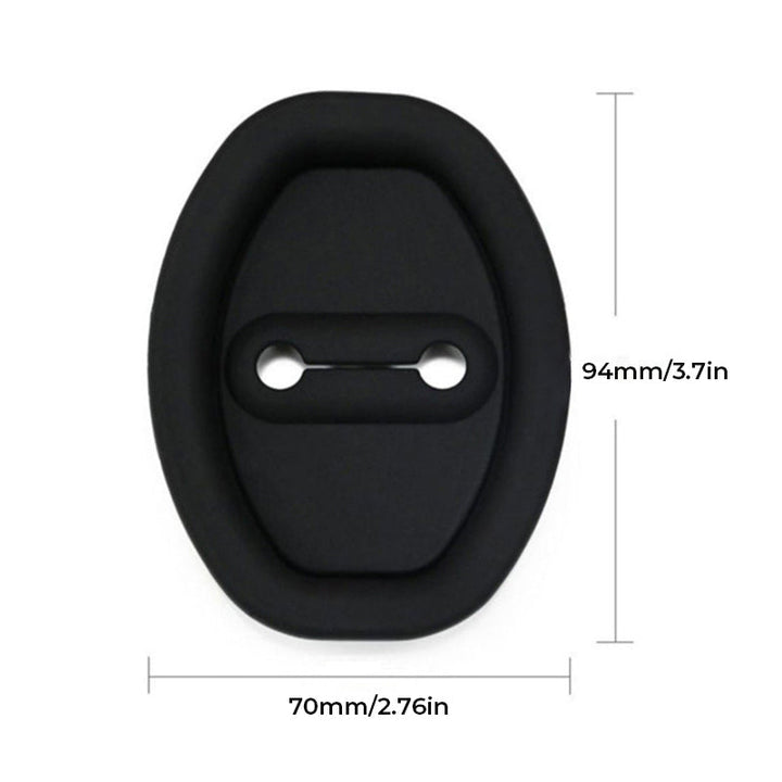 Easy-install silicone car door lock covers, enhancing car protection & style