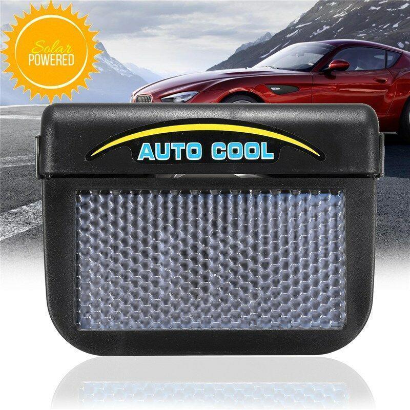 Universal solar-powered vehicle vent fan for car ventilation and cooling, eco-friendly auto accessory