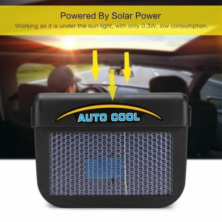Packaging of a universal solar-powered automotive vent fan, car cooling solution