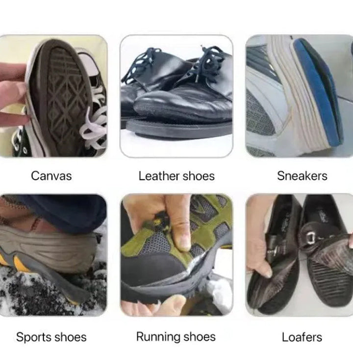 Professional grade shoe repair adhesive, waterproof and flexible for active footwear and sports shoes
