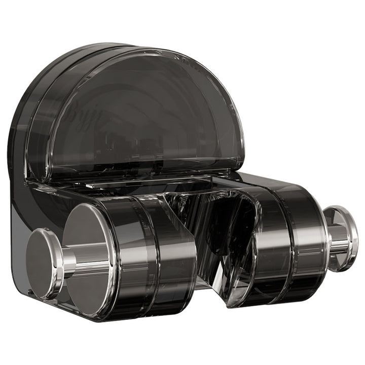 Universal shower organizer with adjustable head holder for optimal showering experience