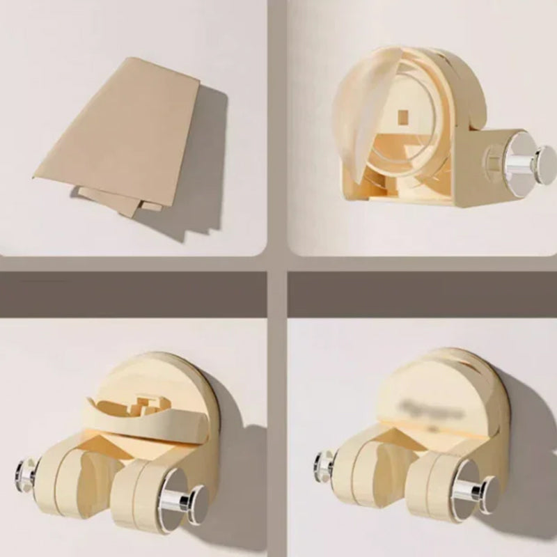 Adjustable shower head holder with powerful suction cup, perfect for bathroom organization