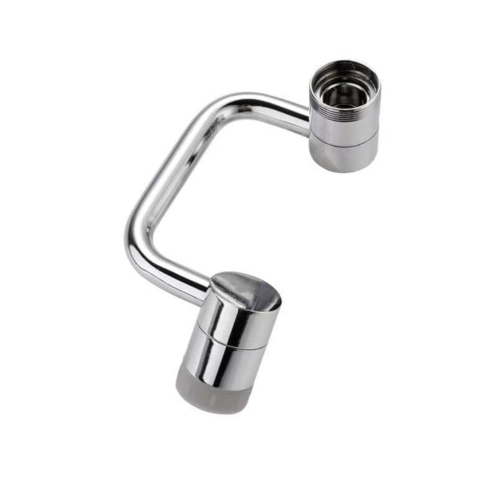 A universal swivel faucet aerator providing a splash-free, aerated water stream for washing