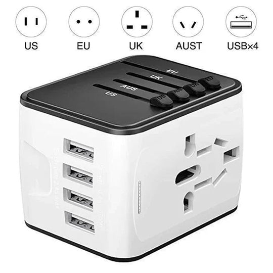 One travel adapter, four USBs: the ultimate global power solution for your devices.