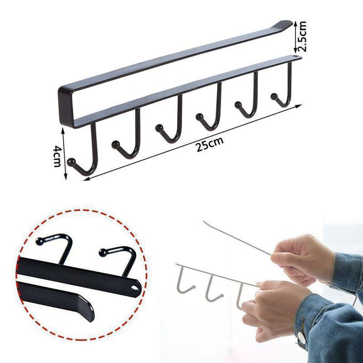 Space-saving under-cabinet storage rack, ideal for kitchen organization, white, modern design