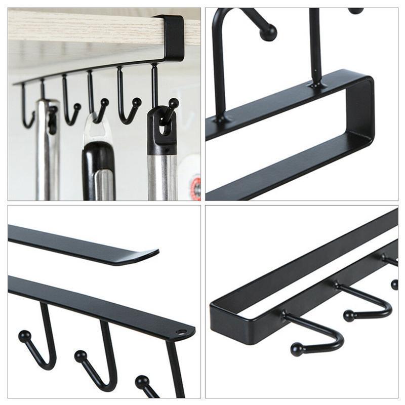 White under-cabinet storage rack, space-saving kitchen organizer for a clutter-free countertop