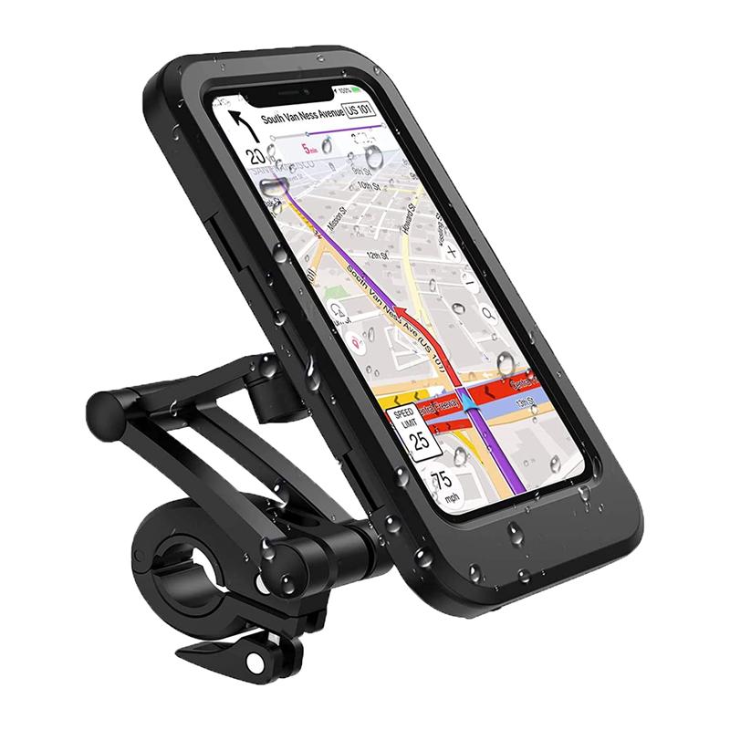 Adjustable universal phone holder for bicycles, perfect for GPS and music