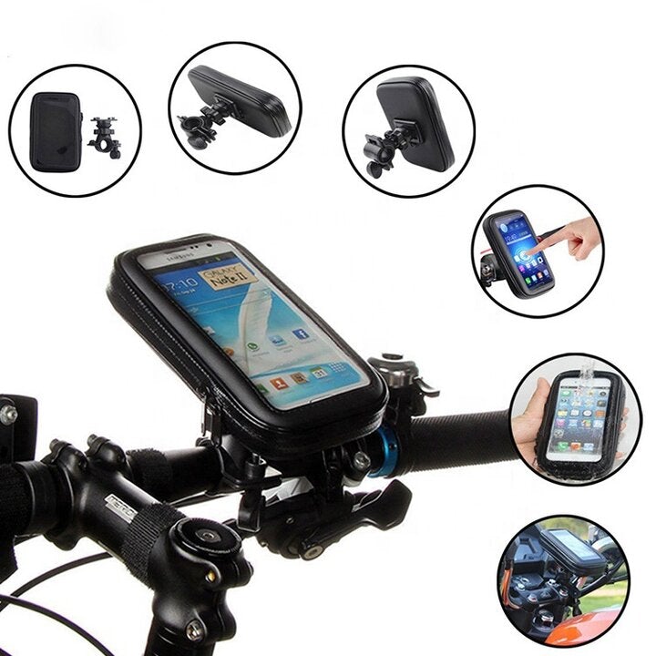 All-weather bicycle phone holder, ideal for daily commutes or long tours