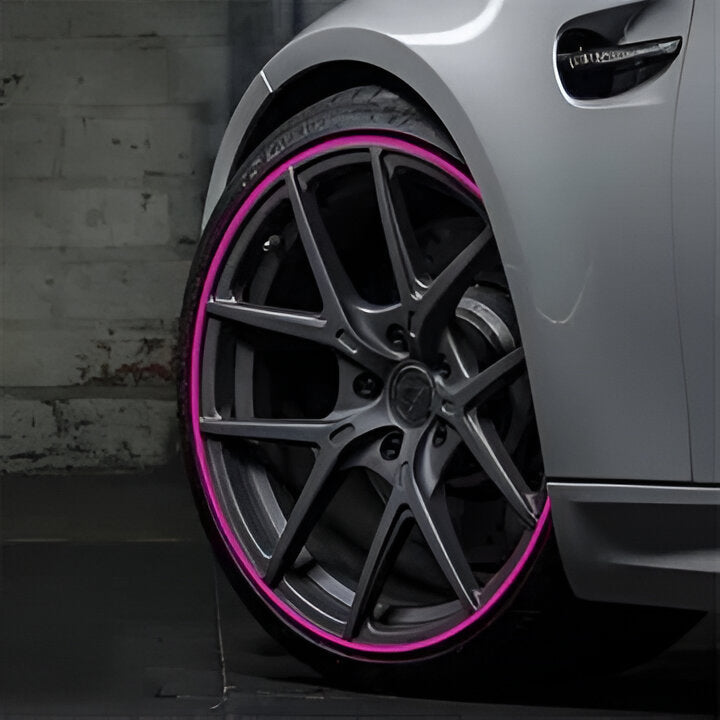 Prevent scratches and curb damage with this universal fit wheel rim protector.