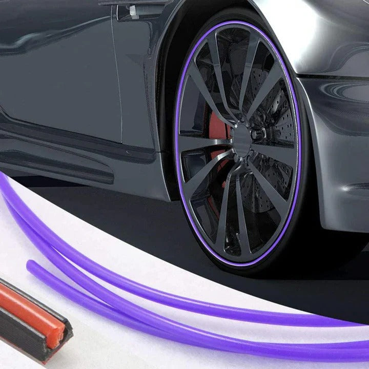 Effective wheel defense & car care: universal rim protector for curb protection.