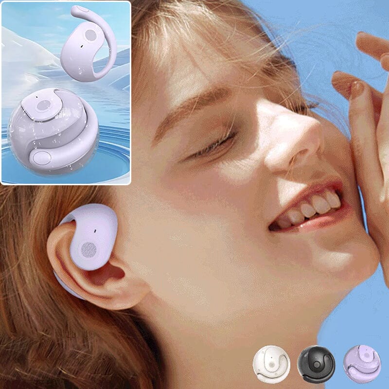 Pair of wireless Bluetooth earbuds, portable headphones for music and calls