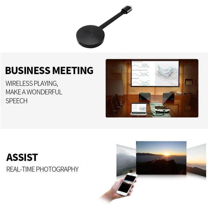 Universal wireless HDMI display receiver & streaming device, enables HD content sharing from mobile to large screen
