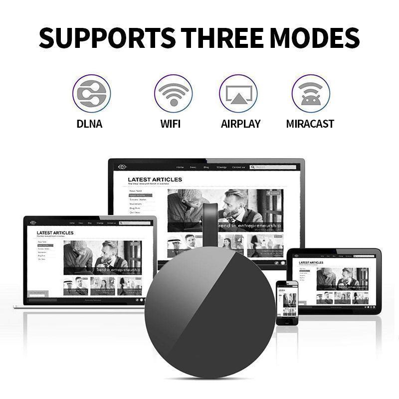 Wireless HDMI receiver for projector & TV, universal compatibility for phone and laptop screen mirroring