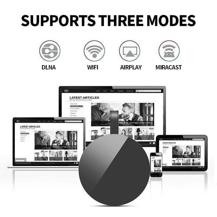 Wireless HDMI receiver for projector & TV, universal compatibility for phone and laptop screen mirroring