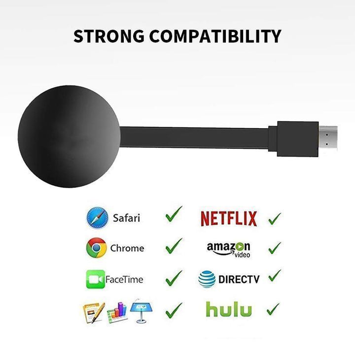 Wireless HDMI transmitter & receiver kit for universal screen mirroring, plug & play HD display solution