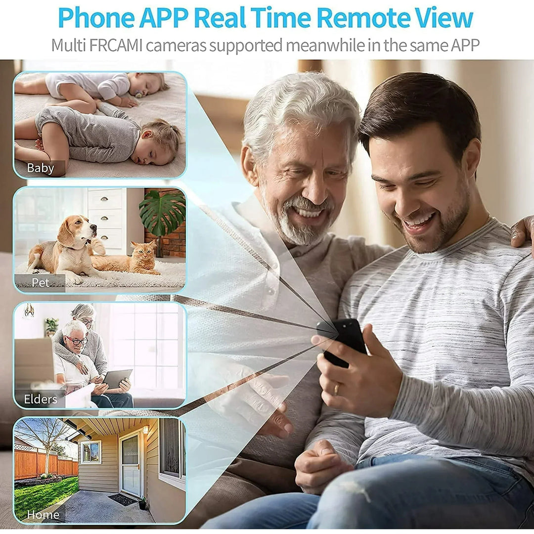 Compact magnetic mini spy camera, 1080p for discreet home security, pet monitoring or a nanny cam.