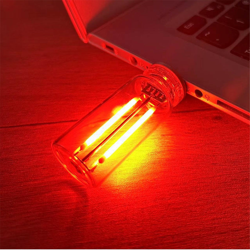 LED touch night light, USB-powered and portable for convenient, adjustable lighting.