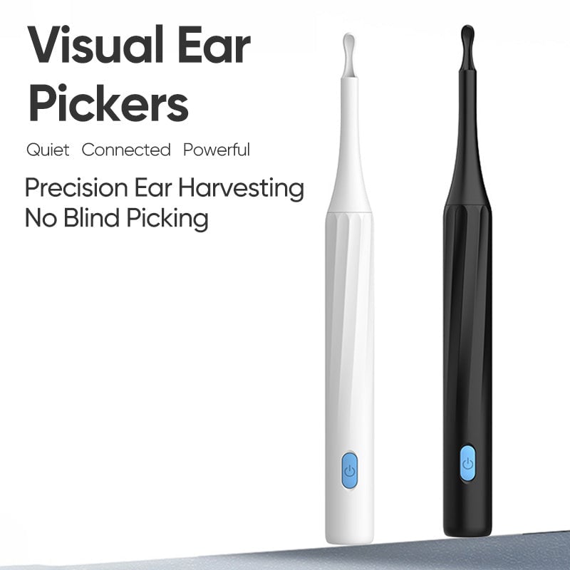 Visual ear wax remover kit, rechargeable, with built-in HD camera and WiFi scope for health.