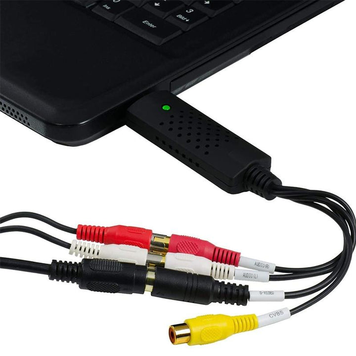 Robust USB video capture solution, digitizes S-Video/RCA inputs for lasting digital preservation