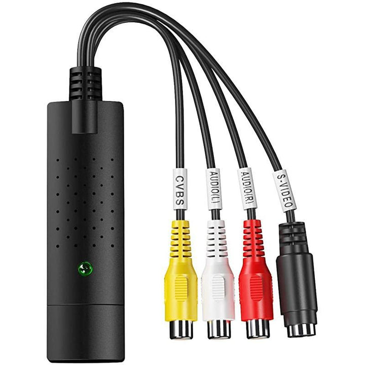 Portable USB video capture unit, perfect for converting analog home videos to modern digital files