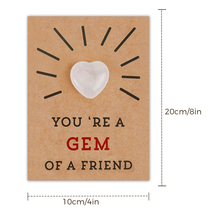 Opened Valentine's Day card revealing an eye-catching heart-shape crystal detail for kids.