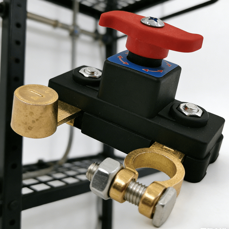 Durable brass battery switch, ideal car accessory for preventing electrical leaks